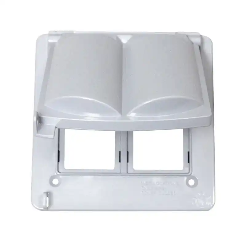 Square Plastic 2 Gang Universal Cover For Wet Locations
