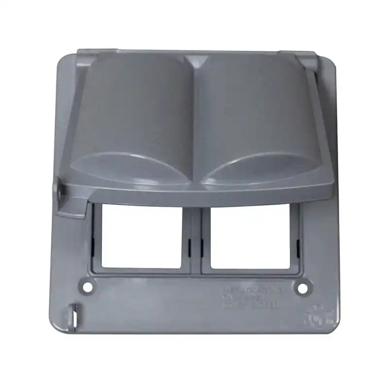 Square Plastic 2 Gang Universal Cover For Wet Locations