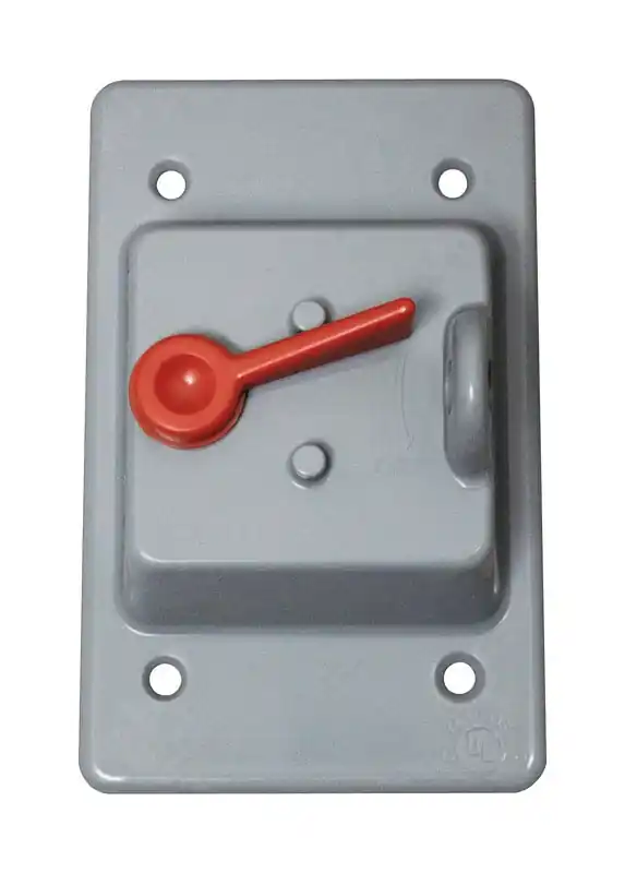 Rectangle Plastic 1 Gang Toggle Switch Cover For Wet Locations