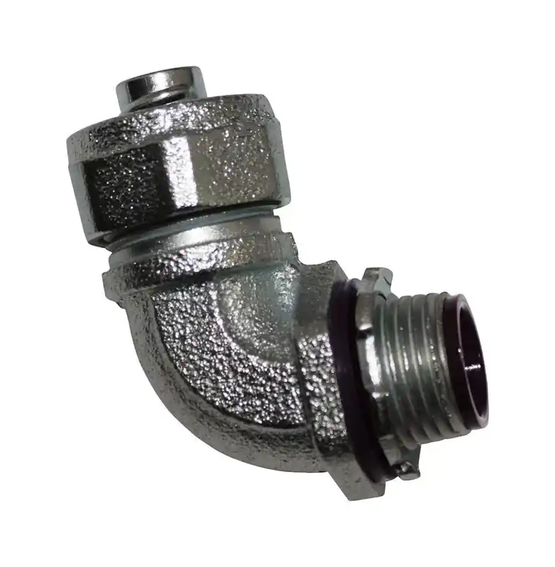 Sigma Engineered Solutions ProConnex 1 In. D Zinc-Plated Iron 90 Degree Connector For Liquid Tight 1