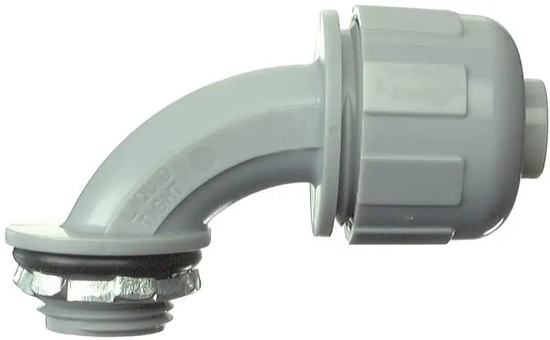 Conduit Fitting, Liquid Tight Elbow, PVC, 3/4-In.