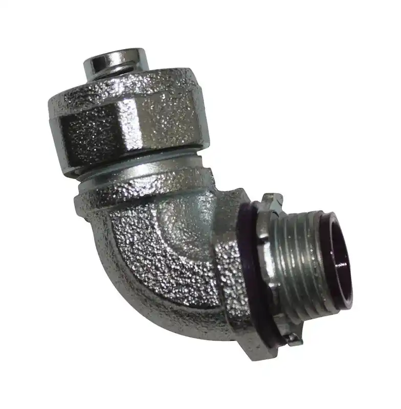 Sigma Engineered Solutions ProConnex 1/2 In. D Zinc-Plated Iron 90 Degree Connector For Liquid Tight