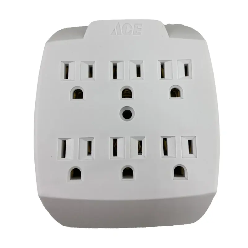Projex Grounded 6 Outlets Adapter 1 Pk