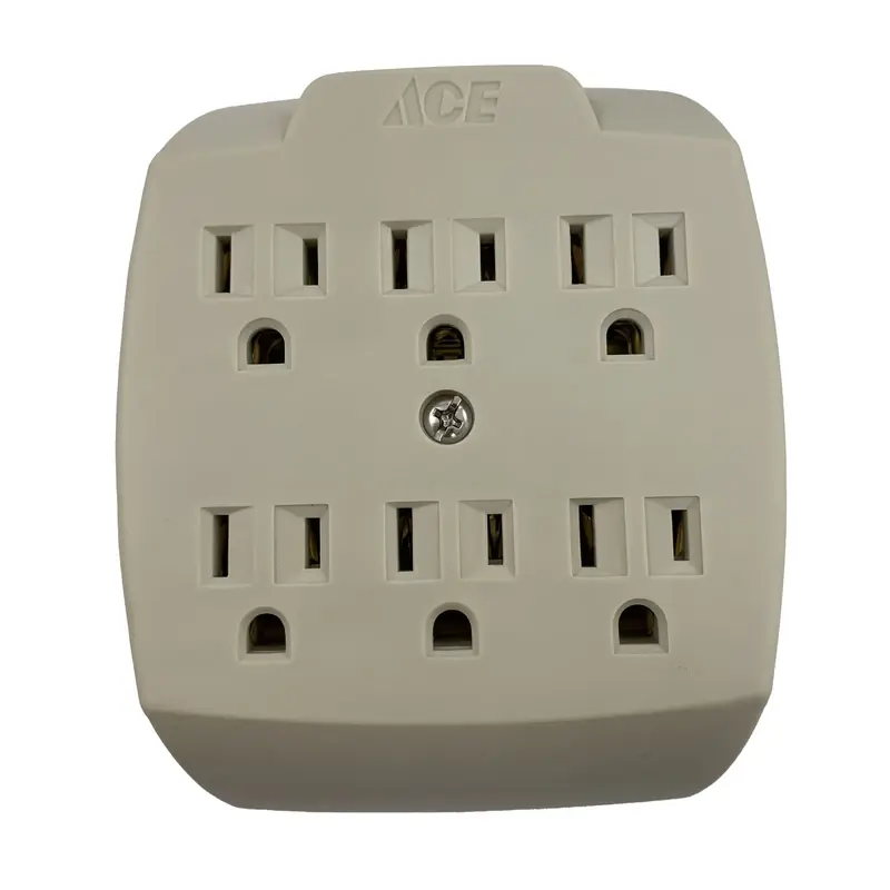 Projex Grounded 6 Outlets Adapter 1 Pk