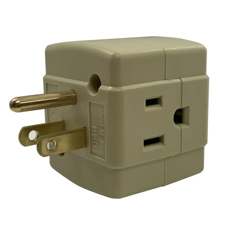 Projex Grounded 3 Outlets Adapter 1 Pk