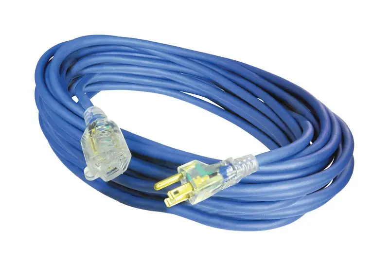 Outdoor 50 Ft. Blue Extension Cord 14/3 Sjow - Heavy Duty