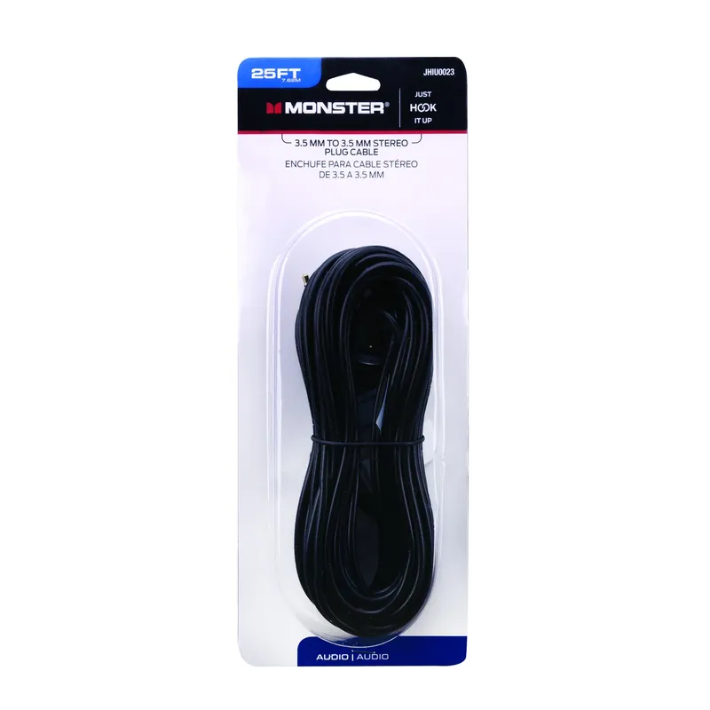 Just Hook It Up 25 Ft. L Stereo Plug Cable 3.5 Mm - Audio Connection