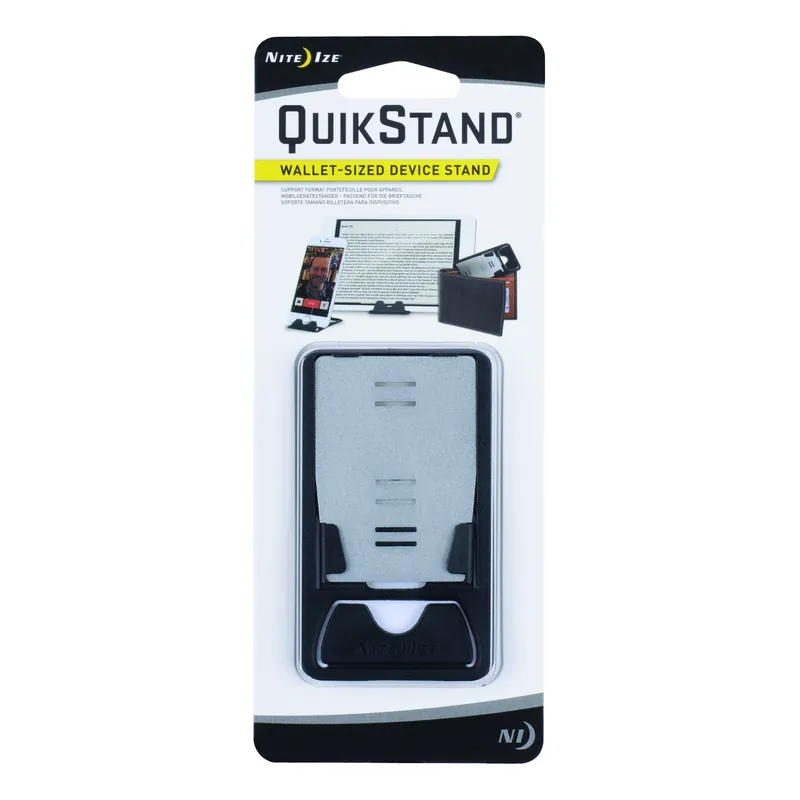 Quickstand Black/silver Universal Phone Stand For Smartphones And Tablets