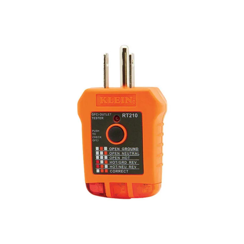 Klein Tools LED GFCI Receptacle Tester 1 Pk