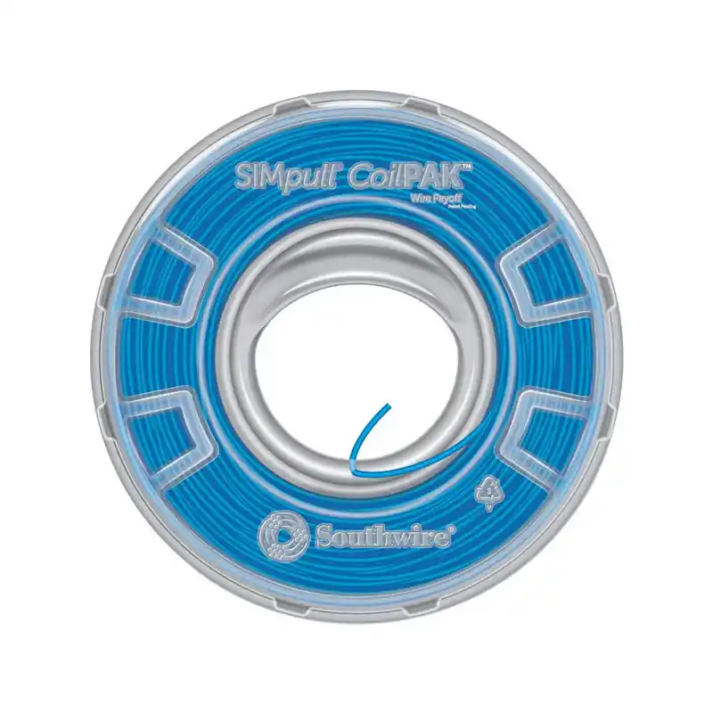 Simpull Coilpak 1000 Ft. 12 Gauge Stranded Thhn Wire - Blue