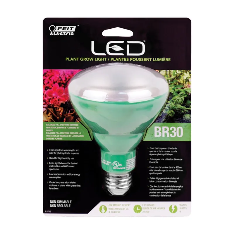 Feit BR30 E26 (Medium) LED Grow Light Sunlight 60 Watt Equivalence 1 Pk