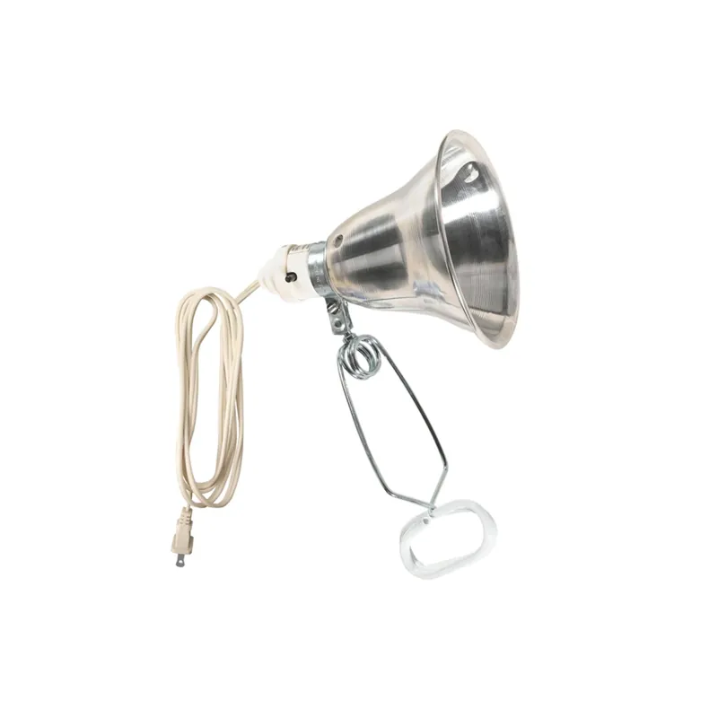 Clamp Light, 18/2 SPT-2 Brown Cord, 60-Watt