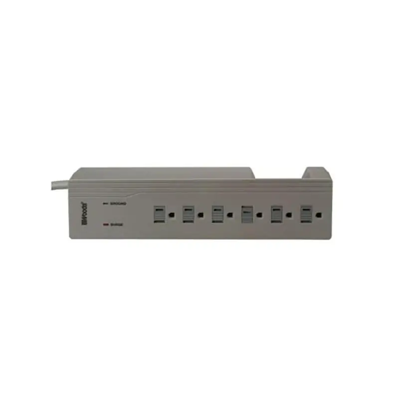 6-outlet 900 Joule Surge Protector Strip With 3 Ft. Cord - White