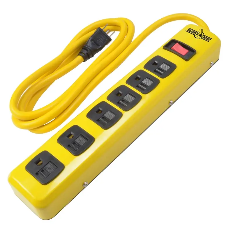 Metal Power Strip, 6-Outlet