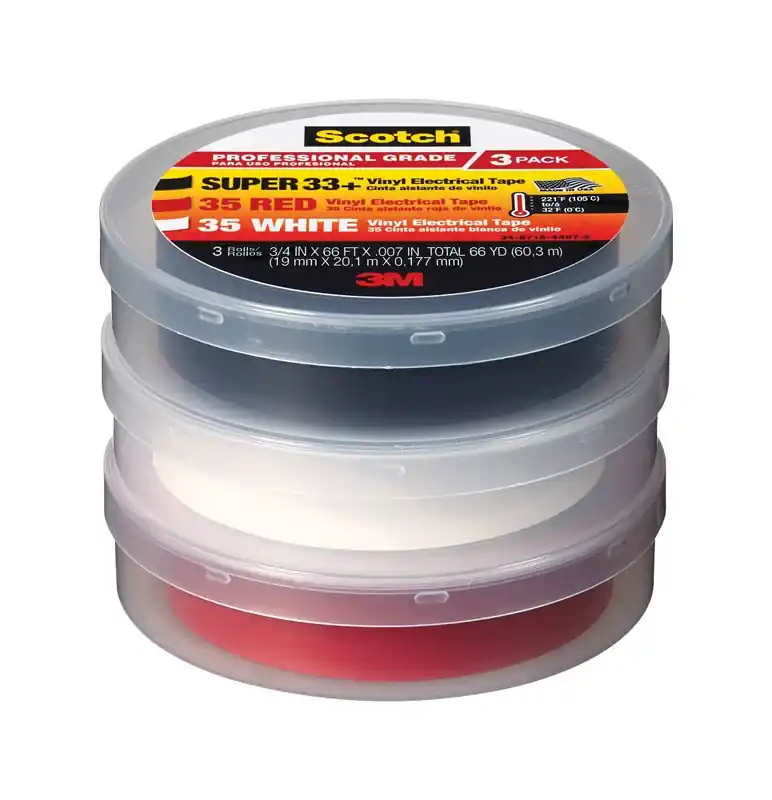 Scotch 3/4 In. W X 66 Ft. L Multicolored Vinyl Electrical Tape