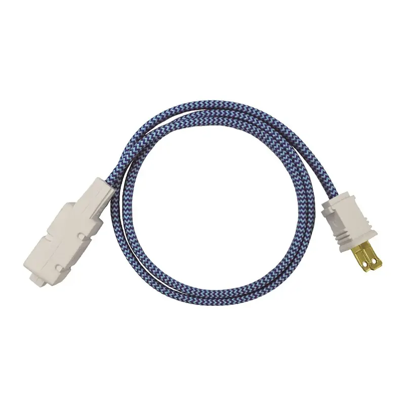 Indoor 6 Ft. Blue Extension Cord 16/2 Spt-2 With 3 Outlets