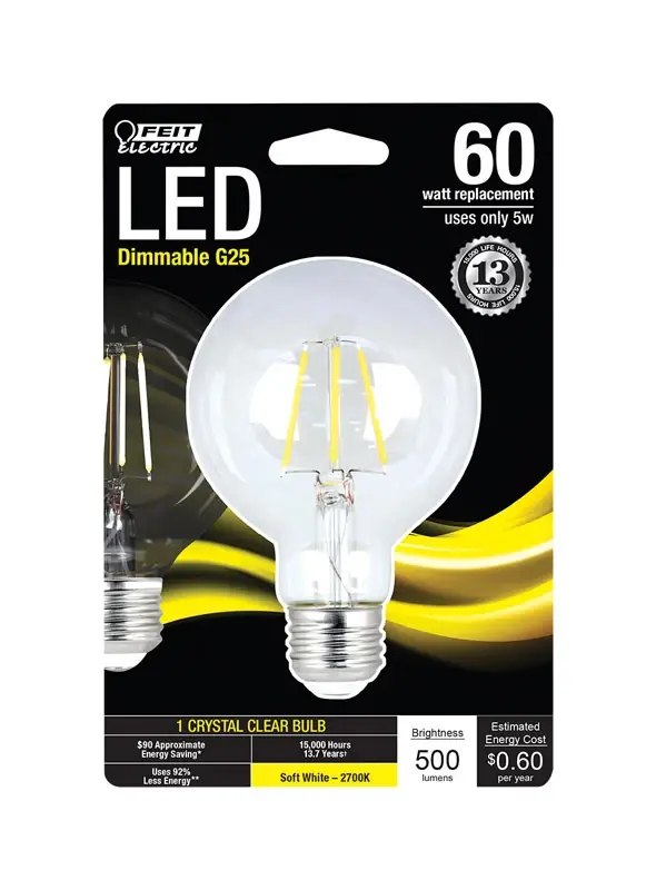 5W CLR G25 E26 Bulb