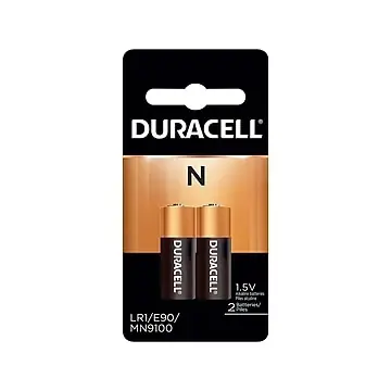"Duracell N Alkaline Batteries, 2/Pack (MN9100B2PK)"
