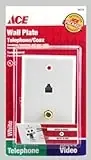 Combination Coaxial And Fax Wall Plate - Model 36314