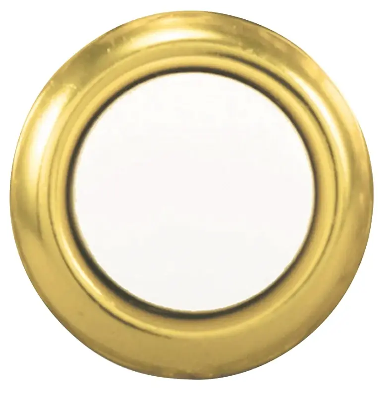 Gold Lighted Wired Pushbutton Doorbell Model Sl-455-02