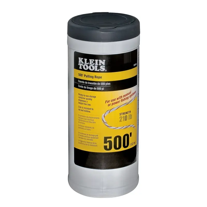500 Ft. Polypropylene Pull Line With Orange Tracer And Locking Lid