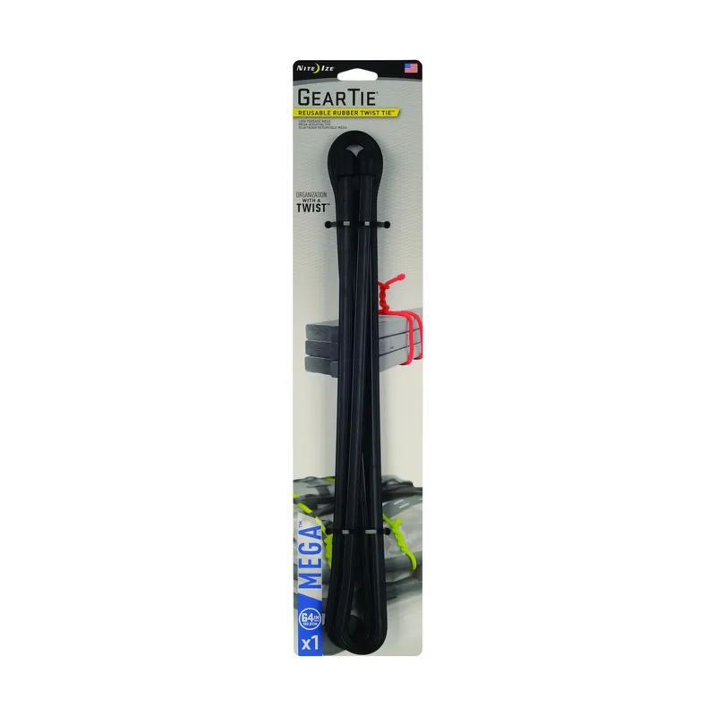 Nite Ize Gear Tie 64 In. L Black Twist Ties 1 Pk