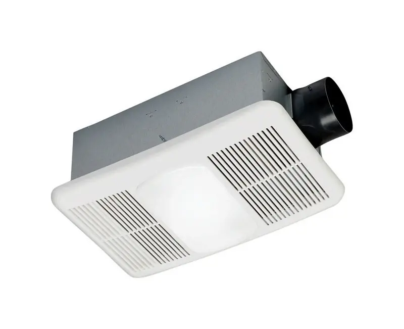 Heater & Bathroom Fan With LED Light, 80 CFM