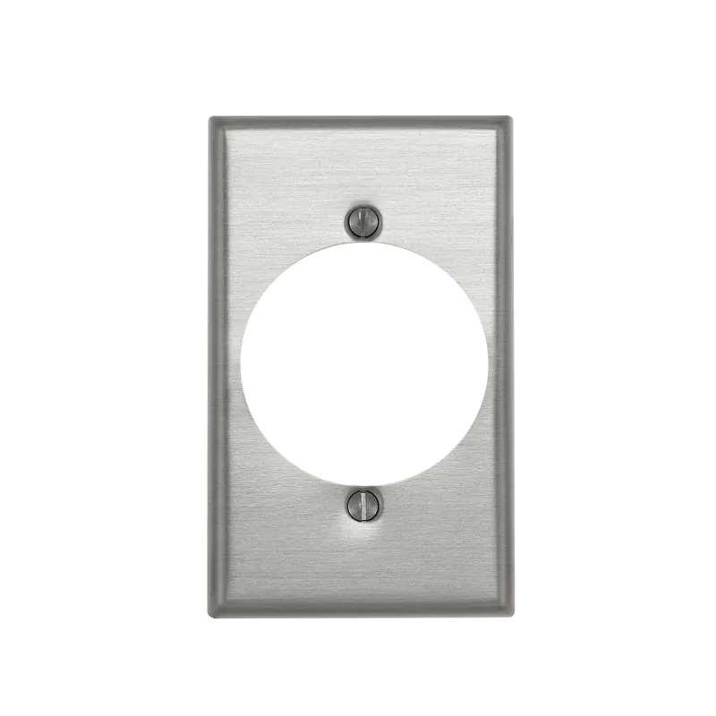 Leviton 1 Gang Aluminum Single Outlet Wall Plate 1 Pk