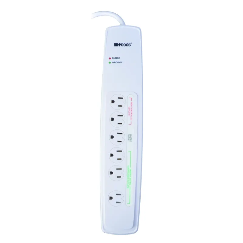 Woods 3 Ft. L 6-outlet Smart Surge Protector With 1780 Joules Protection