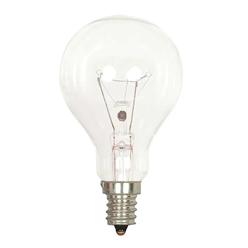 Satco 40 W A15 A-Line Incandescent Bulb E12 (Candelabra) Soft White 1 Pk