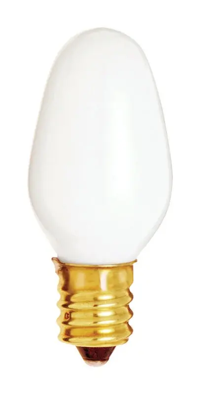 Satco 7 W C7 Nightlight Incandescent Bulb E12 (Candelabra) Soft White 1 Pk