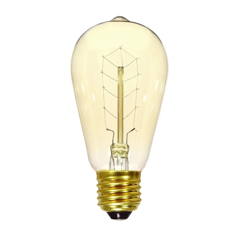 Satco 40 W ST19 Specialty Incandescent Bulb E26 (Medium) Soft White 1 Pk