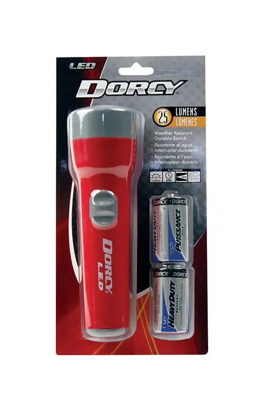 55 Lumens Assorted Led Flashlight Model 41-2460 With D Battery