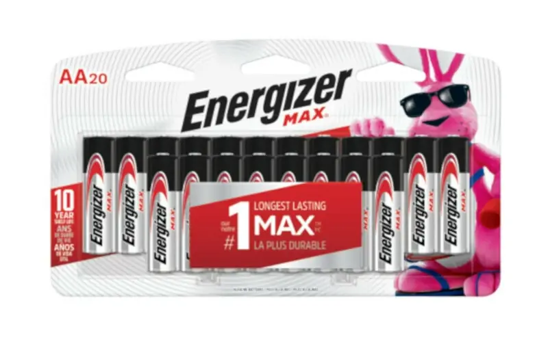 Energizer Max AA Alkaline Batteries 20 Pk Carded