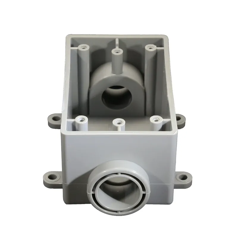 21 Cu In Rectangle Pvc 1 Gang Outlet Box Gray - Model 5133465u