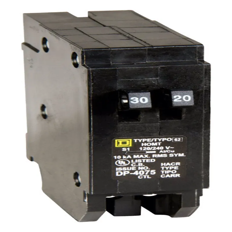 Square D Homeline 30a/20a Twin Single-pole Tandem Circuit Breaker - Model Homt3020cp