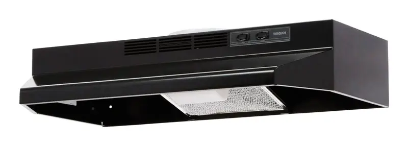 Range Hood, Black Ducted, 30-In.