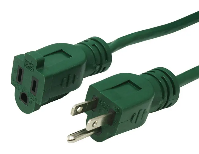 Woods Outdoor 20 Ft Green Extension Cord 16/3 Sjtw Model 160001