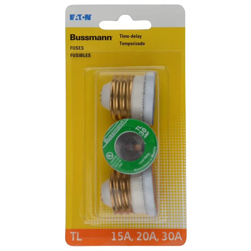 Bussmann Time Delay Plug Fuse 3 Pk