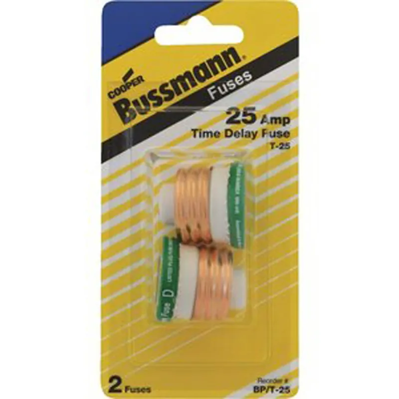 Bussmann 25 Amps Time Delay Plug Fuse 2 Pk