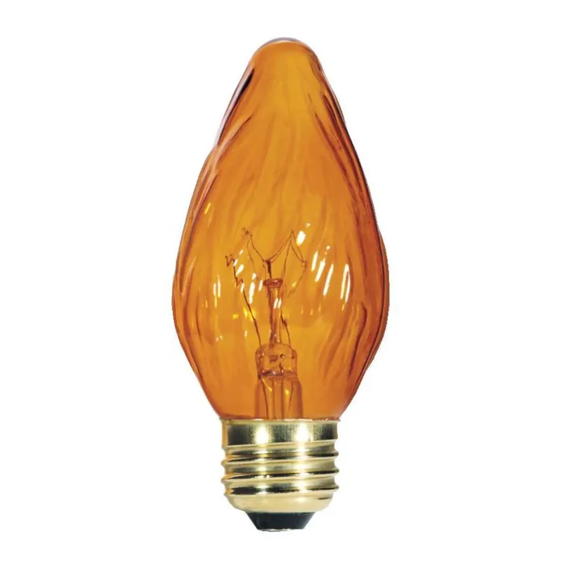 Westinghouse 25 W F15 Decorative Incandescent Bulb E26 (Medium) Amber 2 Pk