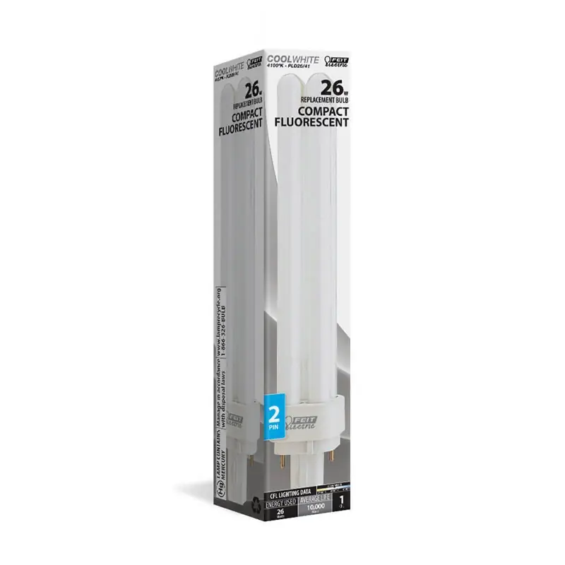Feit 26 W PL 1.3 In. D X 6.68 In. L CFL Bulb Cool White Specialty 4100 K 1 Pk