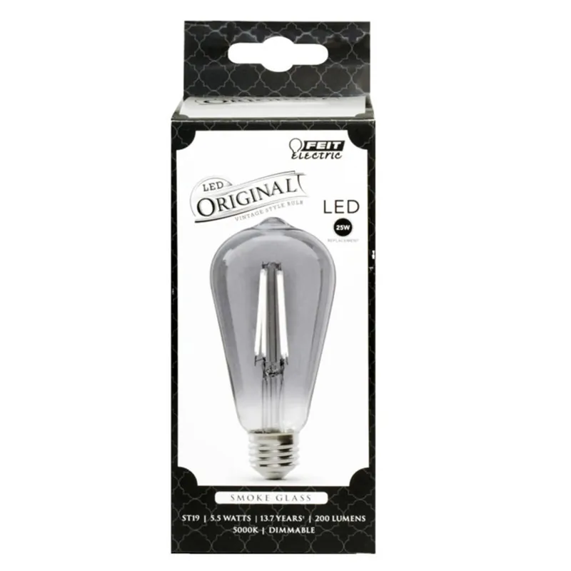 Feit ST19 E26 (Medium) LED Bulb Smoke Daylight 25 Watt Equivalence 1 Pk