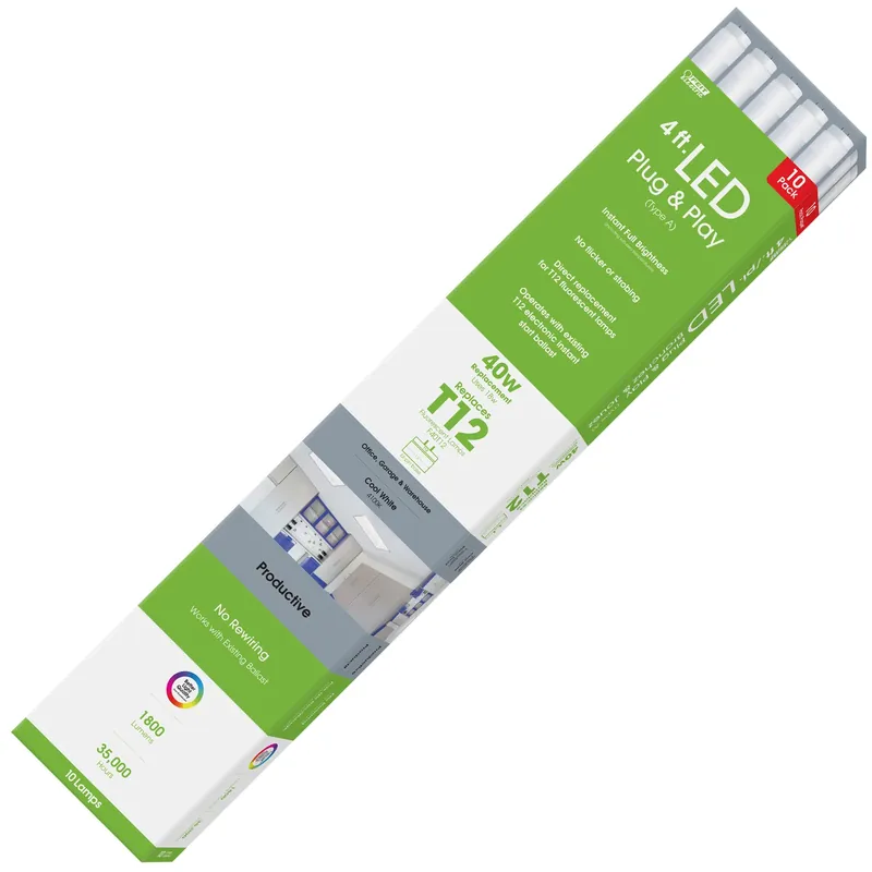 FEIT Electric Plug & Play Linear G13 (Medium Bi-Pin) LED Bulb Cool White 40 Watt Equivalence 1