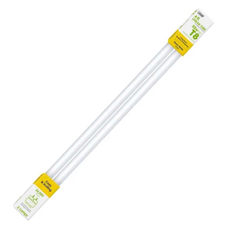 Feit Legacy Bulbs 32 W T8 1 In. D X 47.5 In. L Fluorescent Bulb Warm White Linear 3000 K 2 Pk