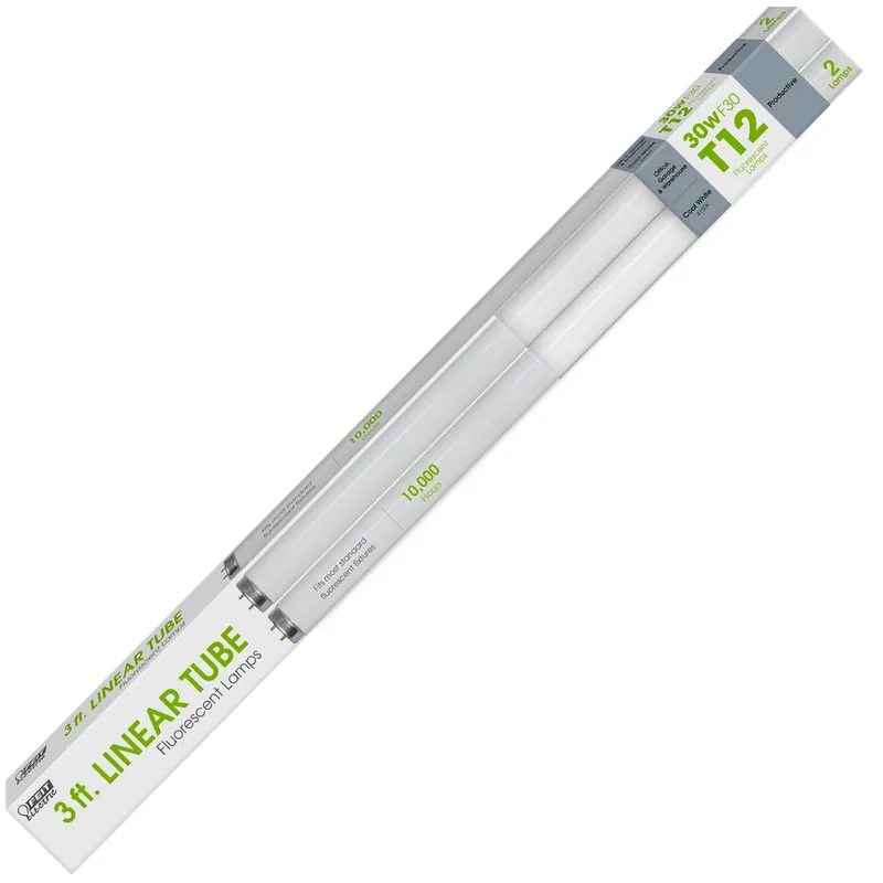 Feit Legacy Bulbs 30 W T12 1.5 In. D X 36 In. L Fluorescent Bulb Cool White Linear 4100 K 2 Pk