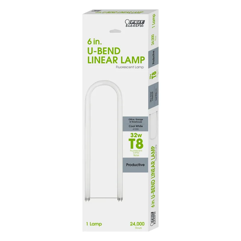Feit Legacy Bulbs 32 W T8 7 In. D X 22.9 In. L Fluorescent Bulb Cool White U-Bend 4100 K 1 Pk