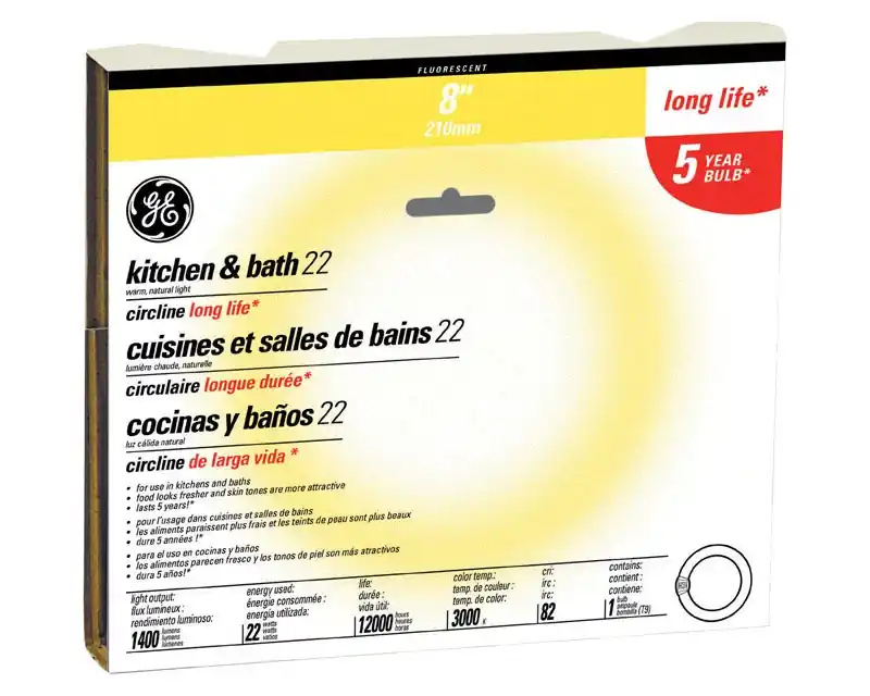 GE 8.25-in 4-pin Circline 22-Watt 3000 K Soft White Circline Fluorescent Light Bulb