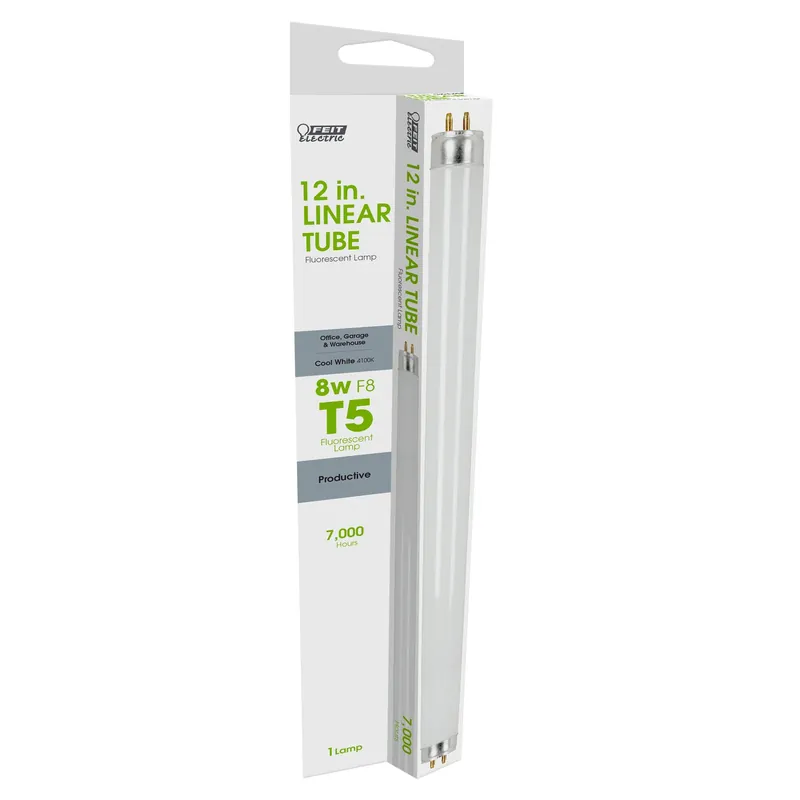 Feit Legacy Bulbs 8 W T5 0.63 In. D X 12 In. L Fluorescent Bulb Cool White Linear 4100 K 1 Pk