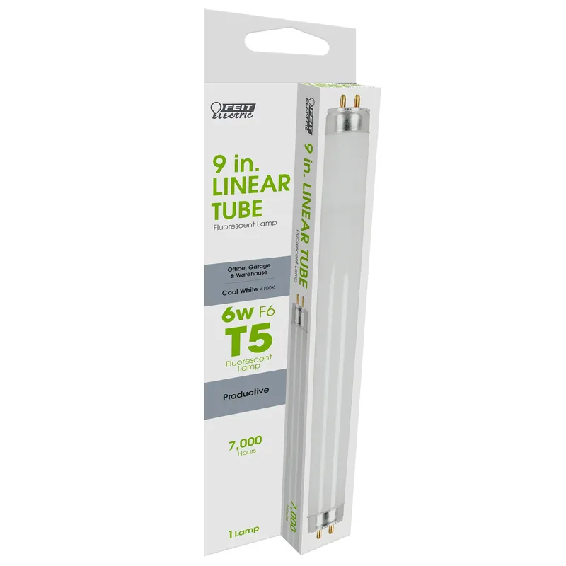 Feit Legacy Bulbs 6 W T5 0.63 In. D X 9 In. L Fluorescent Bulb Cool White Linear 4100 K 1 Pk